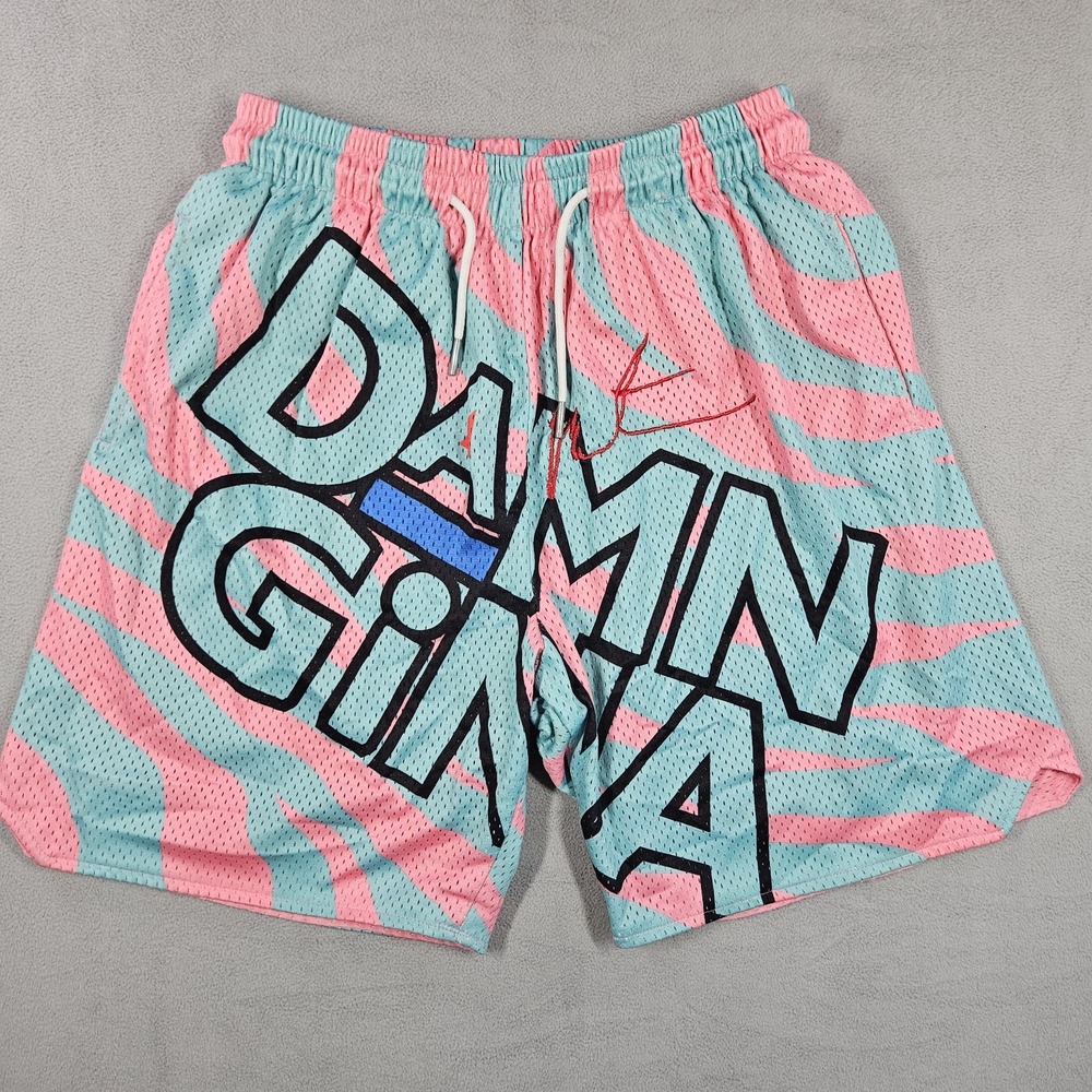 Headgear Classics Shorts Mens Small Damn Gina Jerome Martin Show Basketball Pink